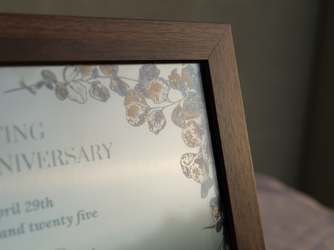 Modern Botanical – Botanical Leaf Engraved Plaque