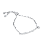 Load image into Gallery viewer, Custom engraved rope bracelet  silver angle right
