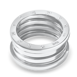 Load image into Gallery viewer, Eternal Band Ring Silver front
