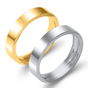 Personalized Eternal Band Ring gold silver left