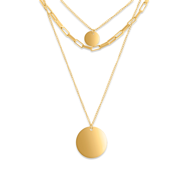 Personalized Titanium Triple-Stacked Necklace